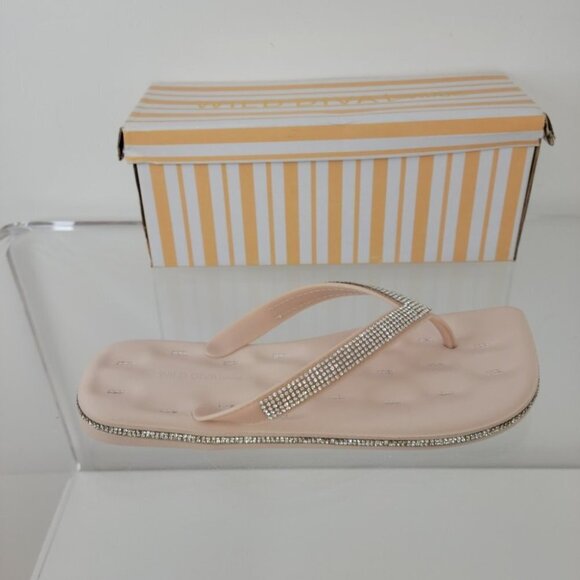 Wild Diva Rhinestone  Square Sandals - Picture 4 of 6